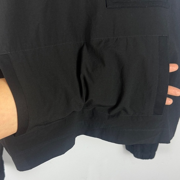 CAbi Black Quantum Hooded Cropped Pullover Sweatshirt Size XL - Picture 7 of 13